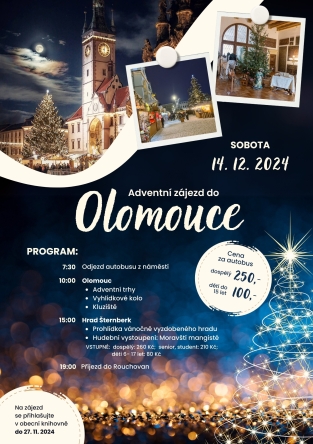 Adventní zájezd do Olomouce